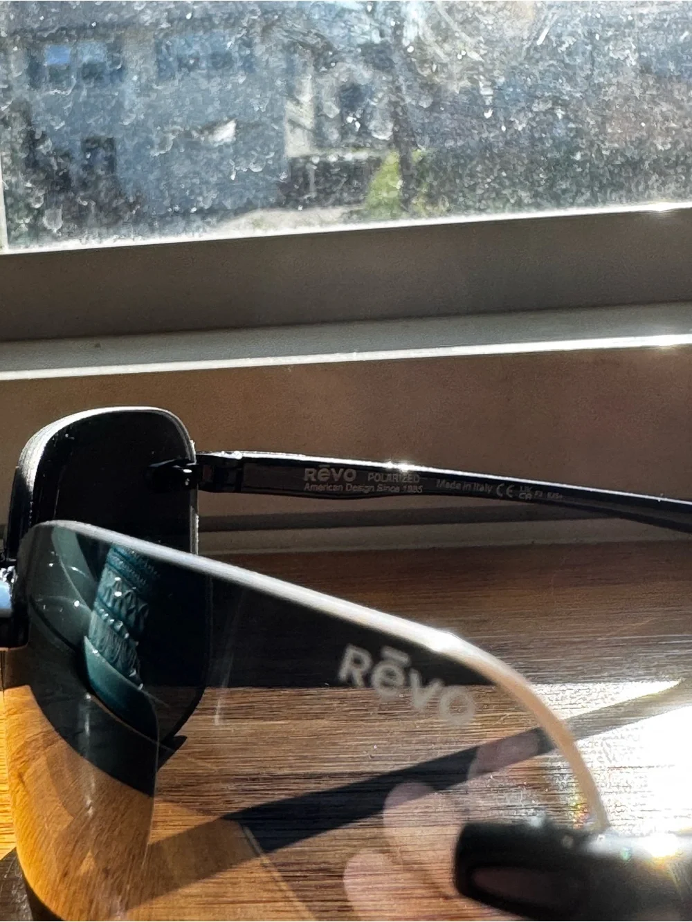 Revo Descend XL RE1070XL 01 GY Large Frame Polarized Mens Sunglasses, No Case